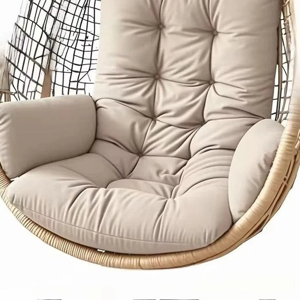 Coussin pour fauteuil œuf suspendu blanc cassé
