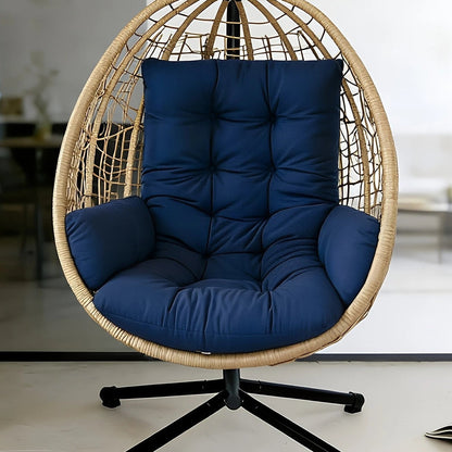 Coussin pour fauteuil œuf suspendu bleu